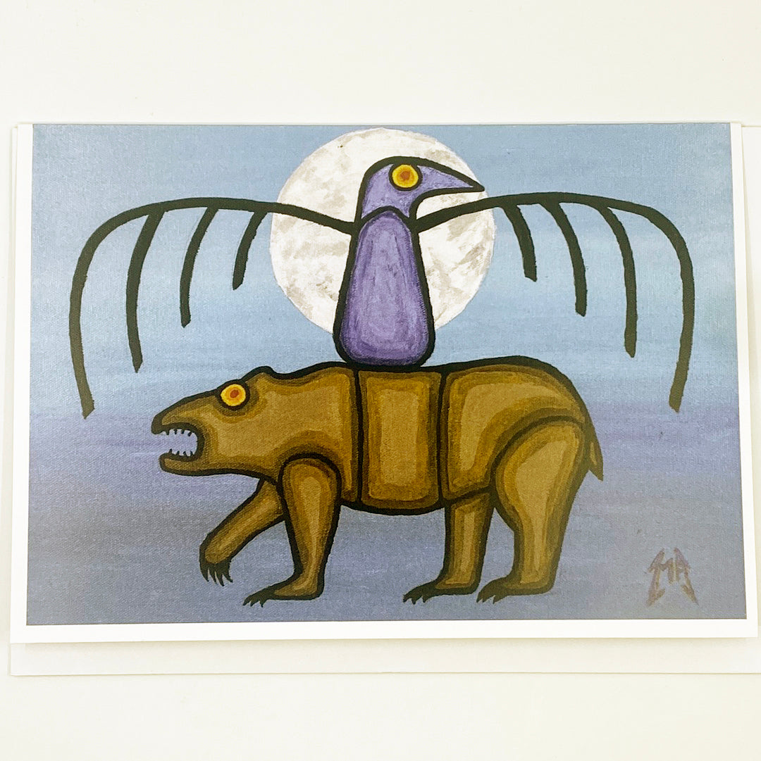 CARD // BLUE EAGLE AND BEAR