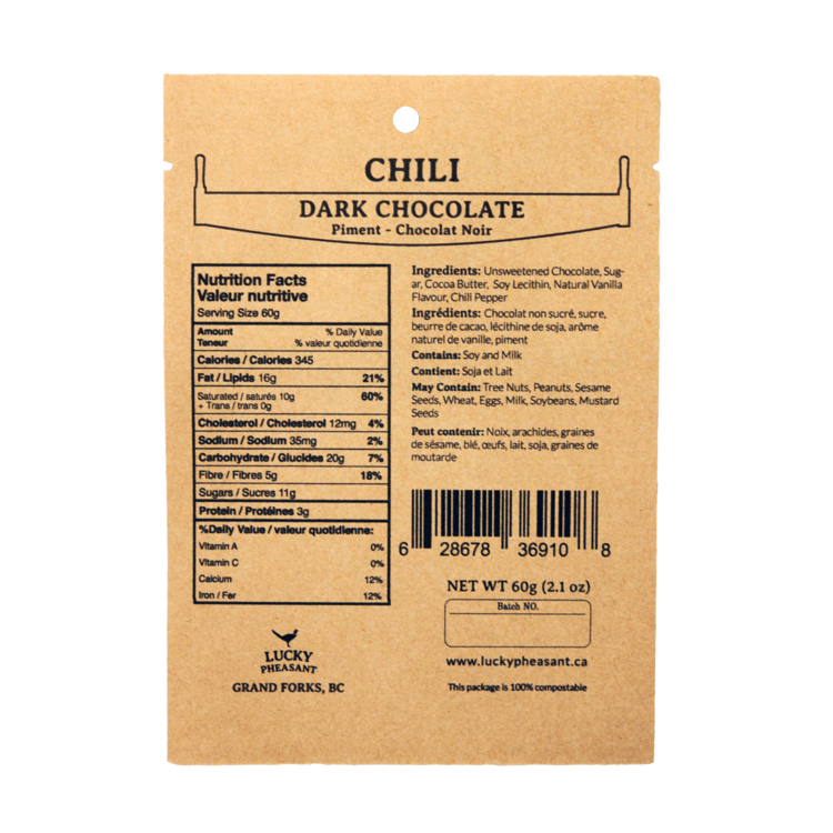 CHILI 70% - DARK CHOCOLATE