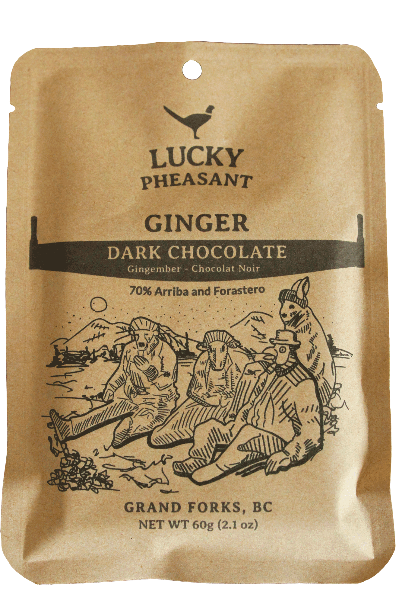 GINGER 70% - DARK CHOCOLATE
