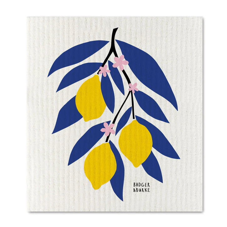 LEMON BRANCH SPONGE CLOTH