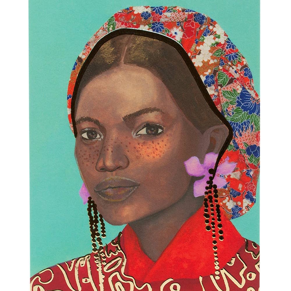 ART CARD // GOLD FOIL PORTRAIT 9