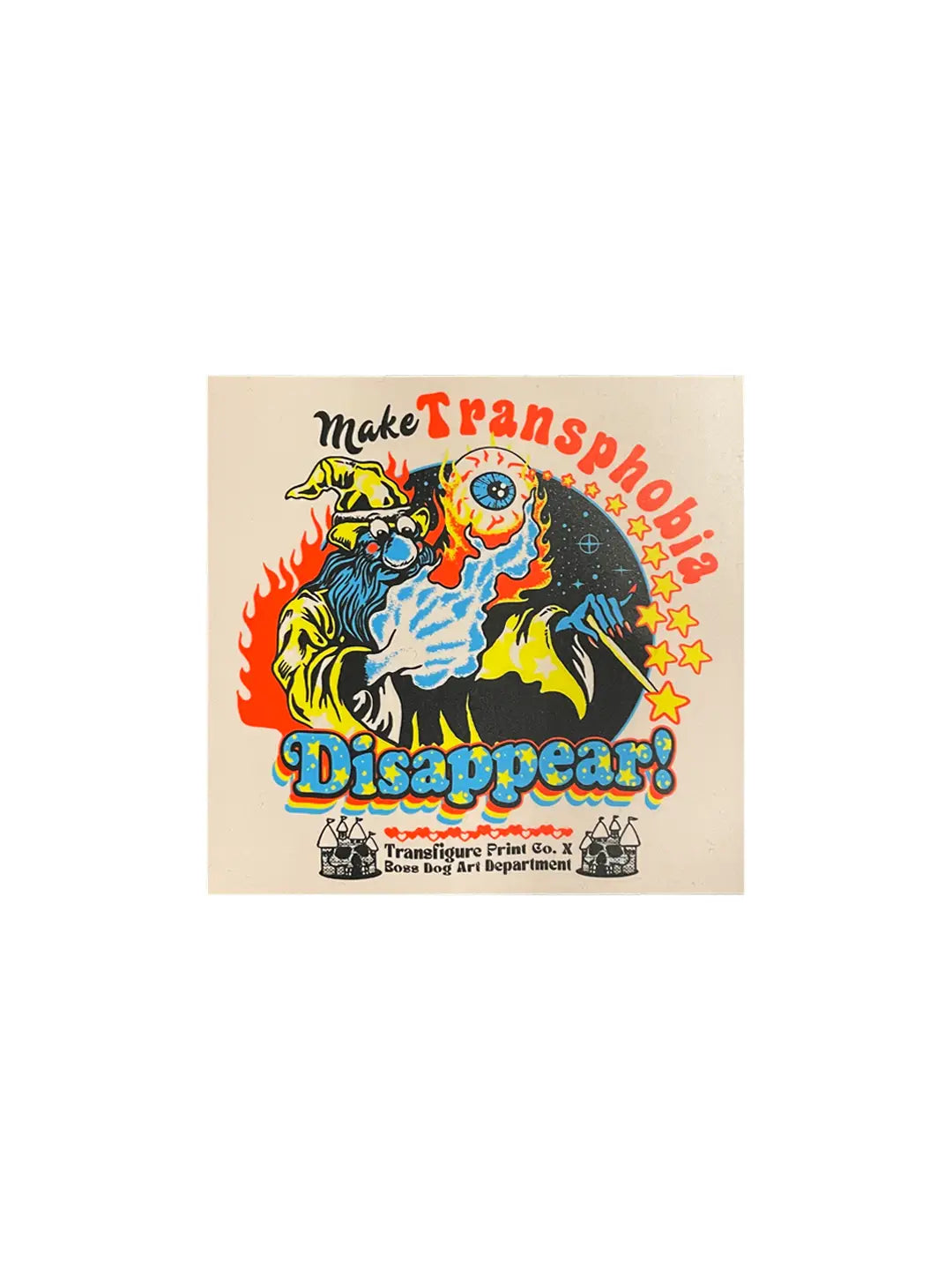 MAKE TRANSPHOBIA DISAPPEAR // STICKER