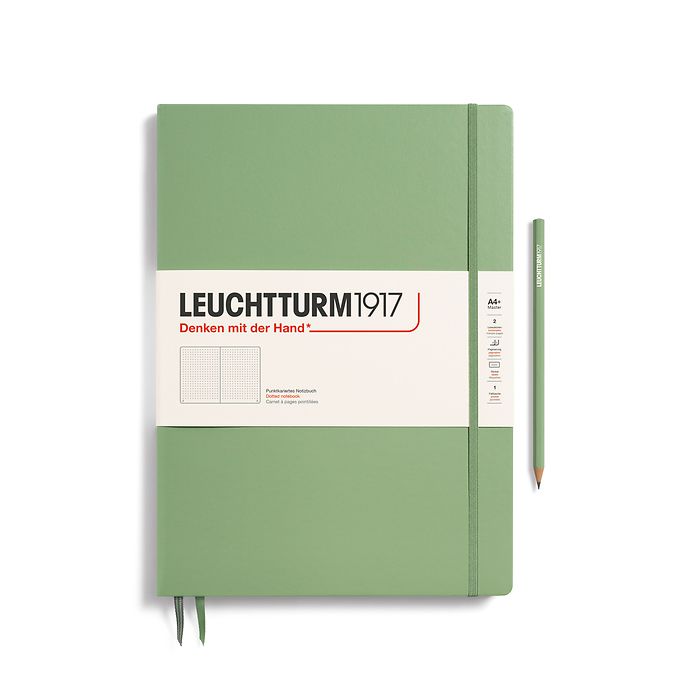 SLIM MASTER DOTTED NOTEBOOK // SAGE