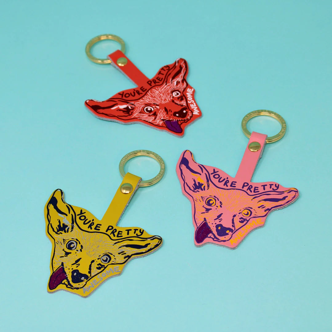 YOU’RE PRETTY (AWESOME) KEY FOB // CORAL