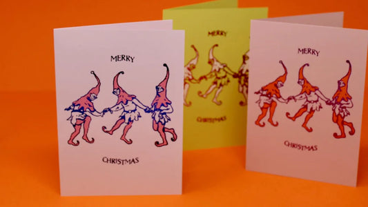 CHRISTMAS ELVES GREETINGS CARD