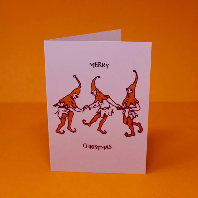 CHRISTMAS ELVES GREETINGS CARD