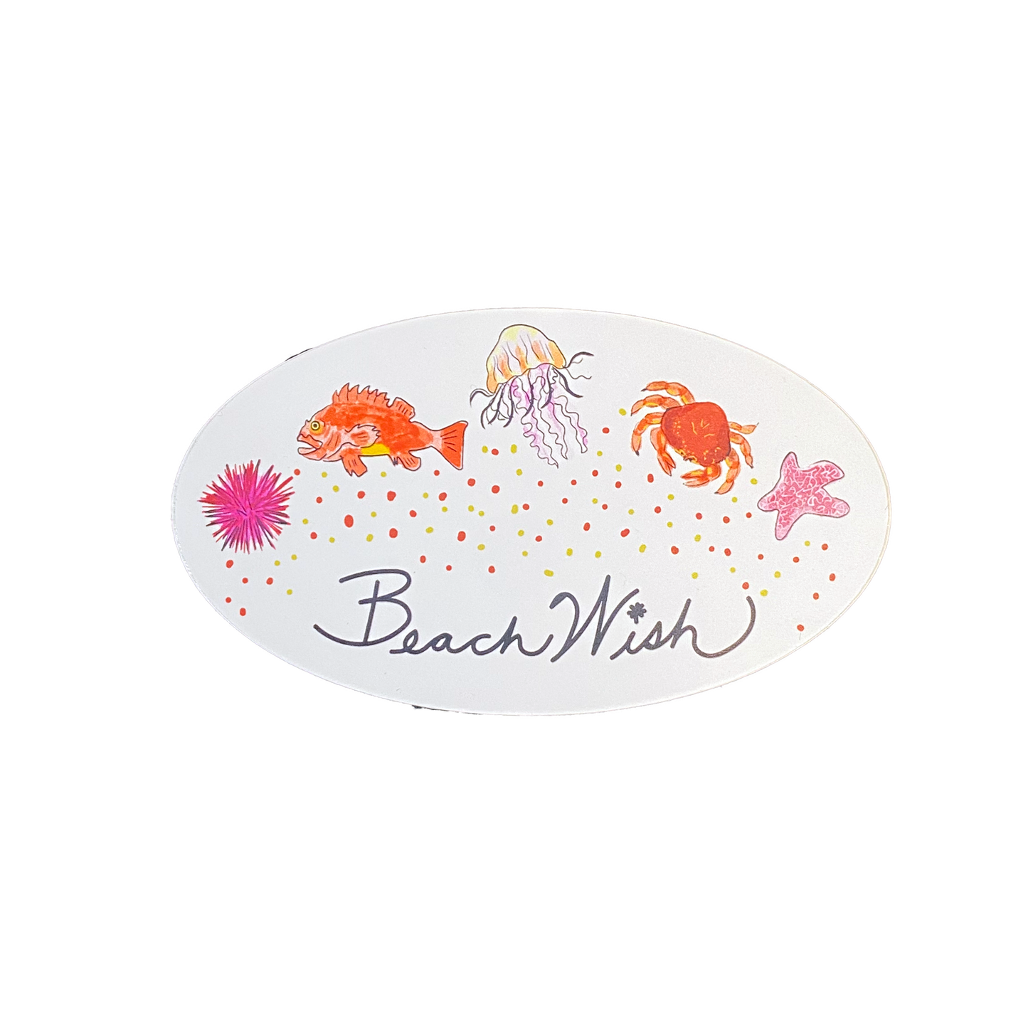 BEACH WISH STICKER // JELLYFISH AND FRIENDS