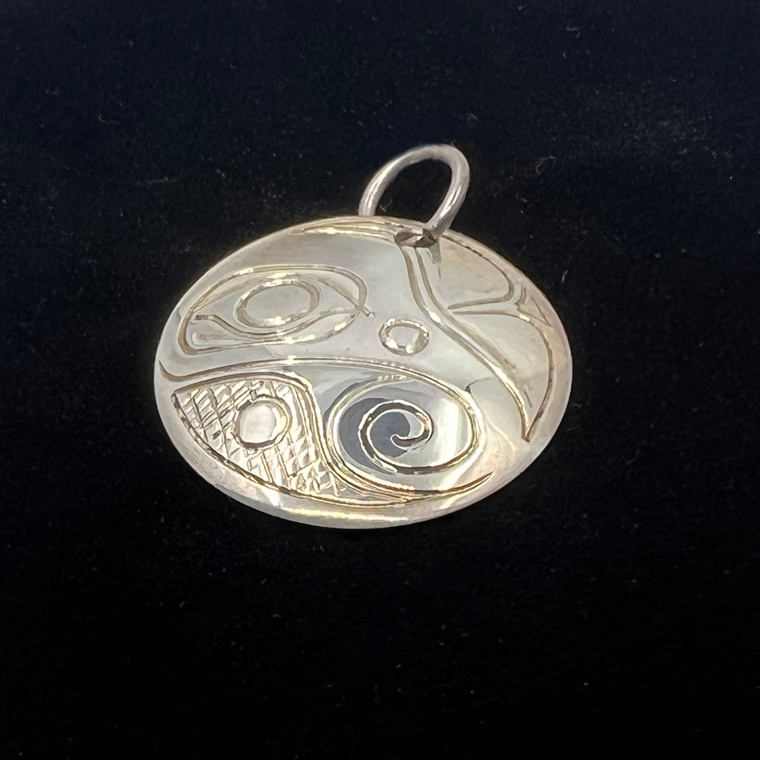 BUTTERFLY 1" ROUND PENDANT