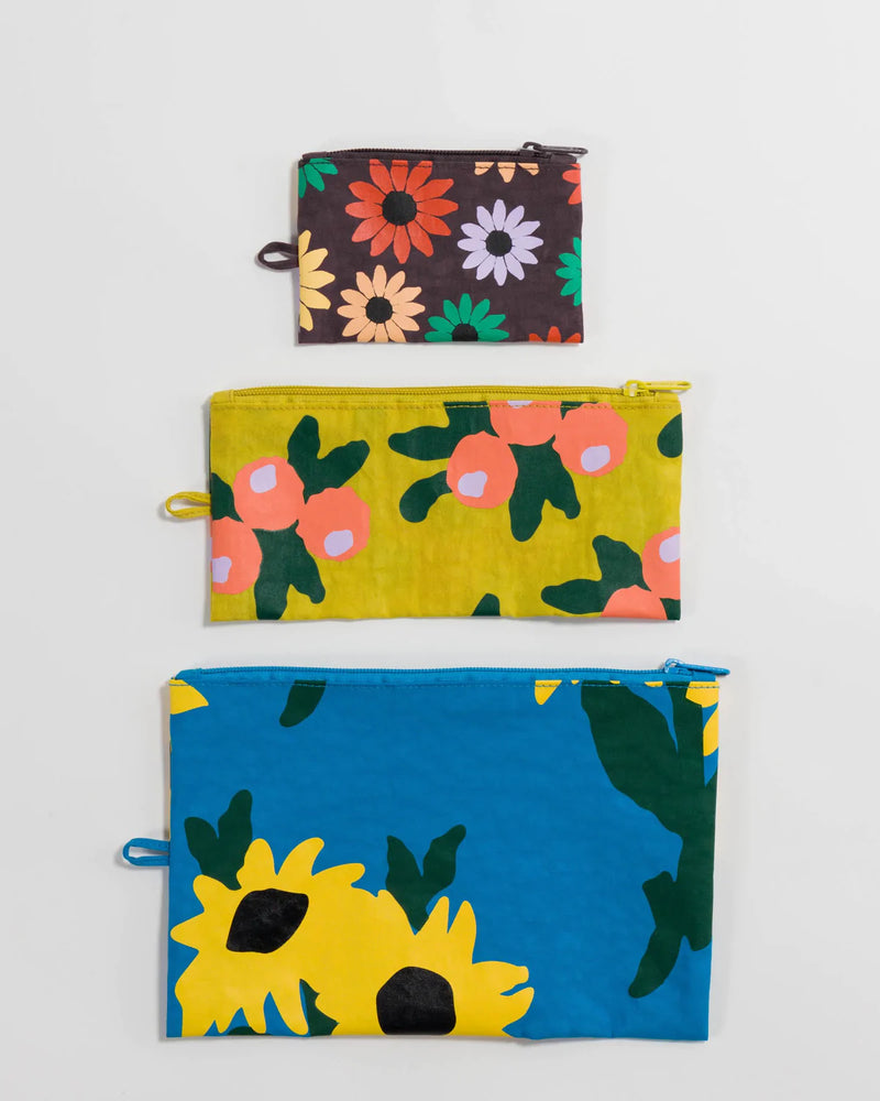 FLAT POUCH SET // WILDFLOWERS
