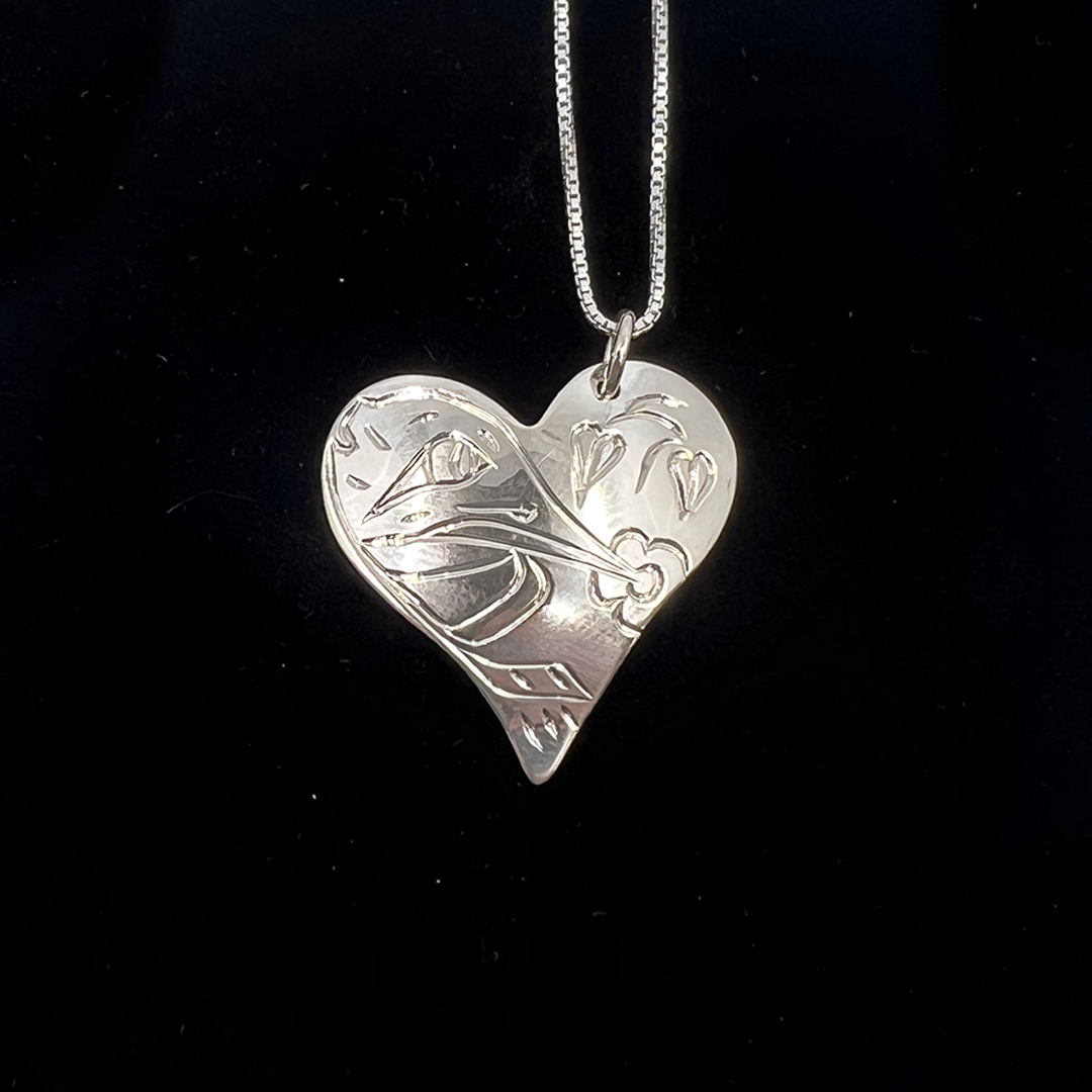 HUMMINGBIRD HEART NECKLACE