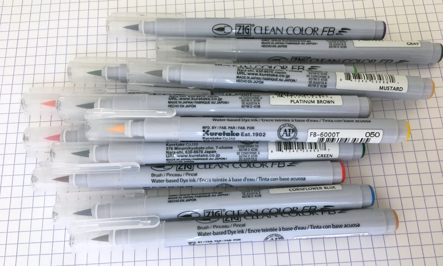 INDIVIDUAL ZIG BRUSH TIP MARKERS