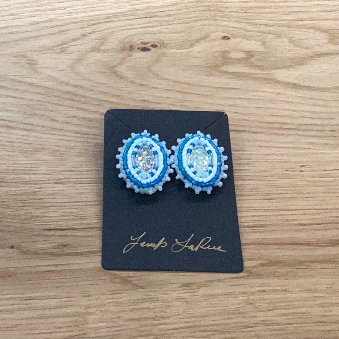 BLUE BEADED EYE SHAPE