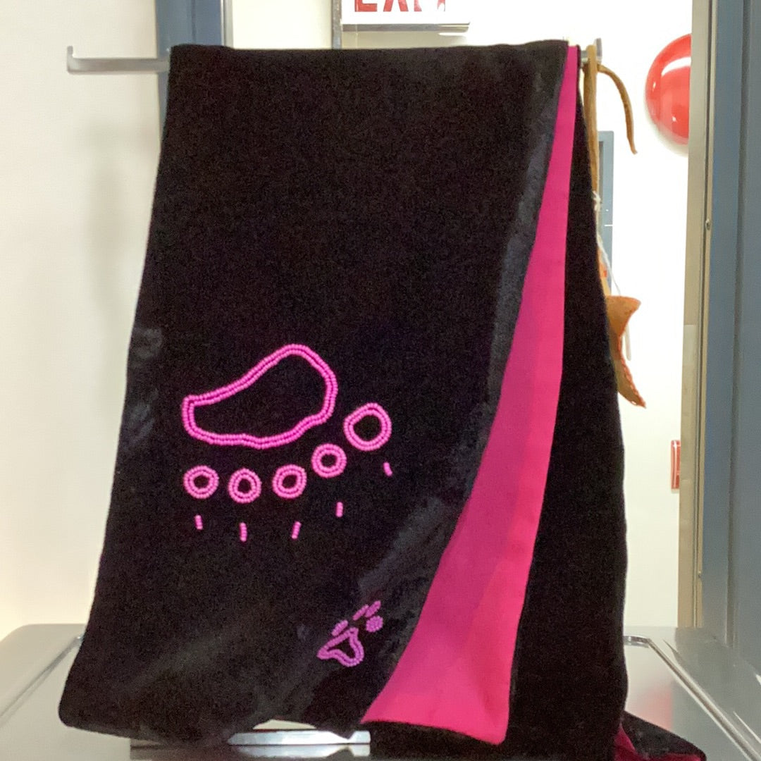 VELVET BEADED SCARF