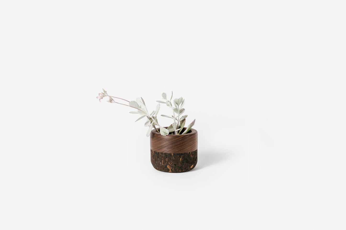 LARGE CORK BOWL WALNUT AND CHARCOAL