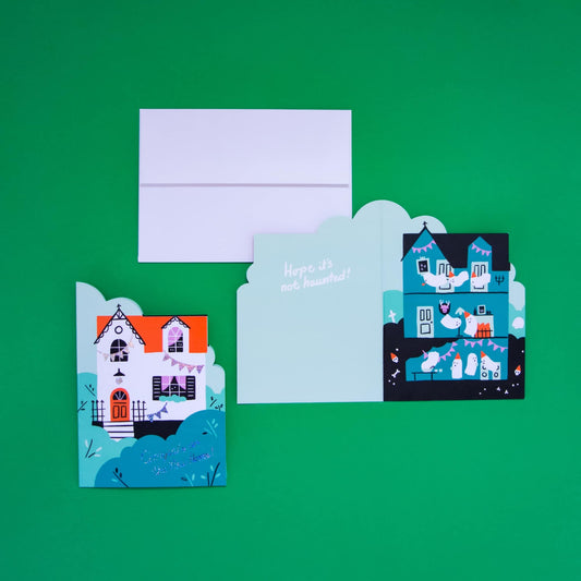 HAUNTED HOUSEWARMING CARD