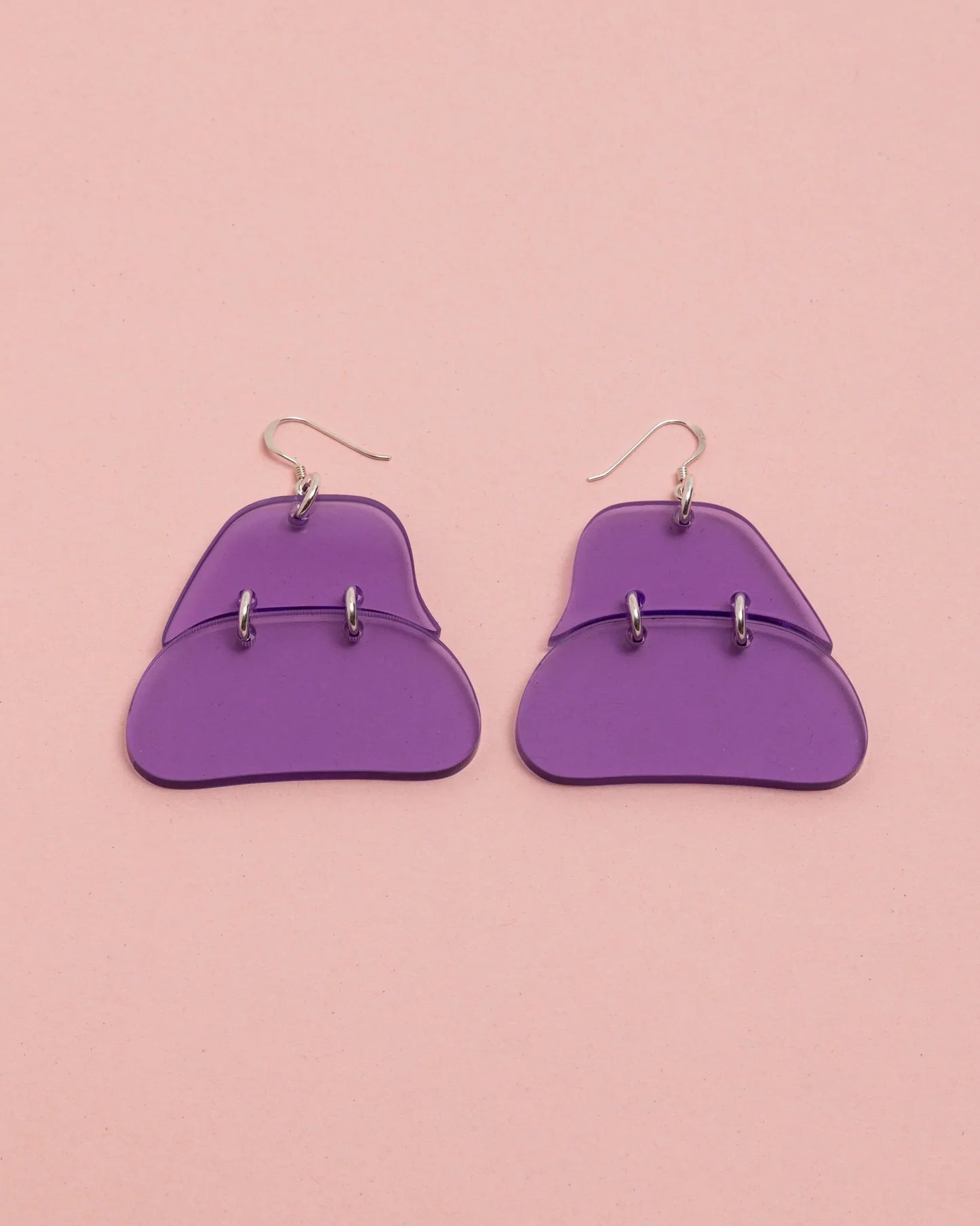 MEDIUM PLANE OVOIDS // TRANSPARENT PURPLE