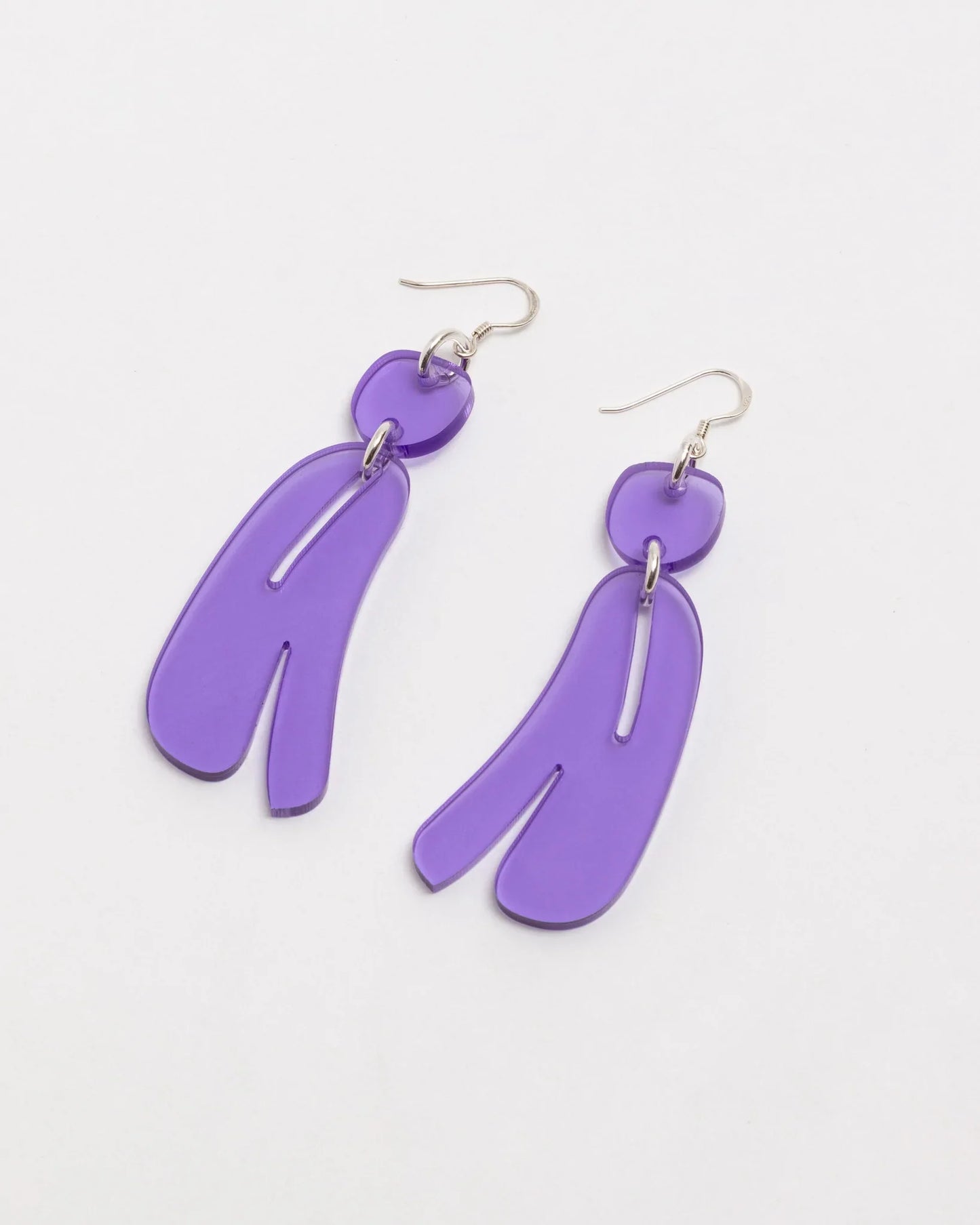 ELONGATED SLASHED OVOIDS // TRANSPARENT PURPLE