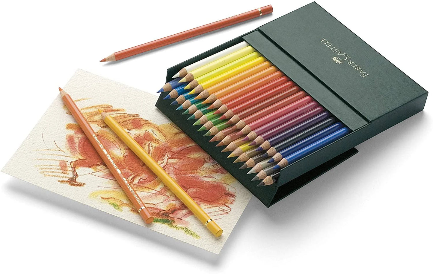 POLYCHROMOS INDIVIDUAL PENCIL CRAYONS - RAINBOW COLOURS