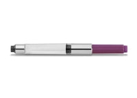 A silver and purple KAWECO STANDARD CONVERTER for fountain pens.