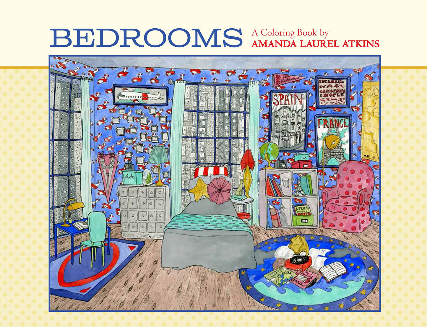 COLOURING BOOK - ATKINS: BEDROOM