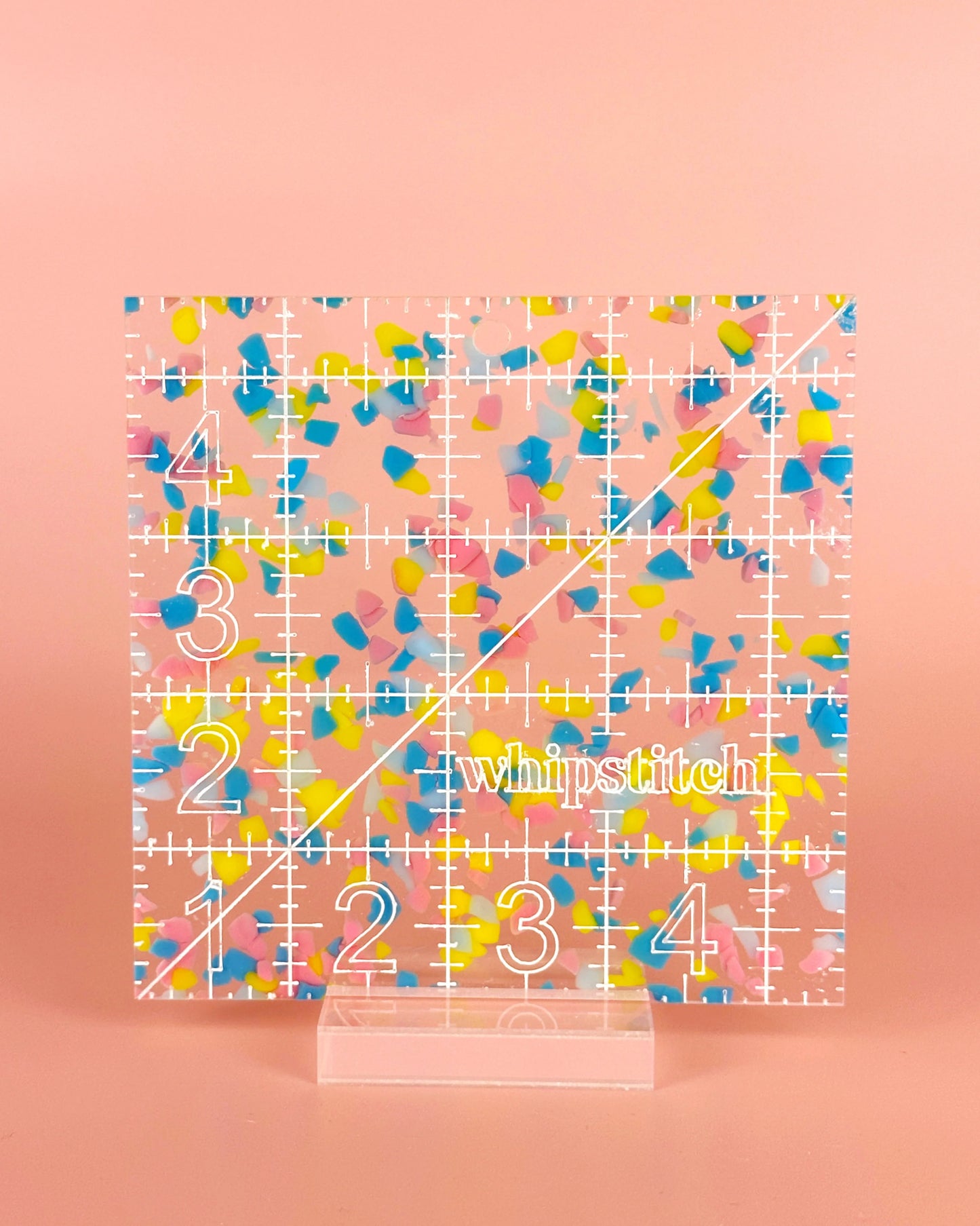 4.5 IN SQUARE CONFETTI QUILTING RULER