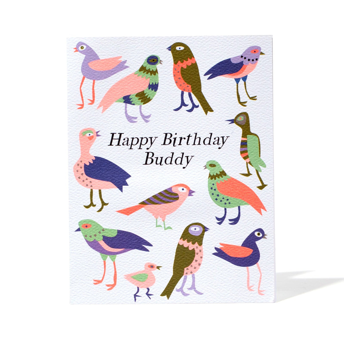 HAPPY BIRTHDAY BUDDY BIRDS// NOTE CARD
