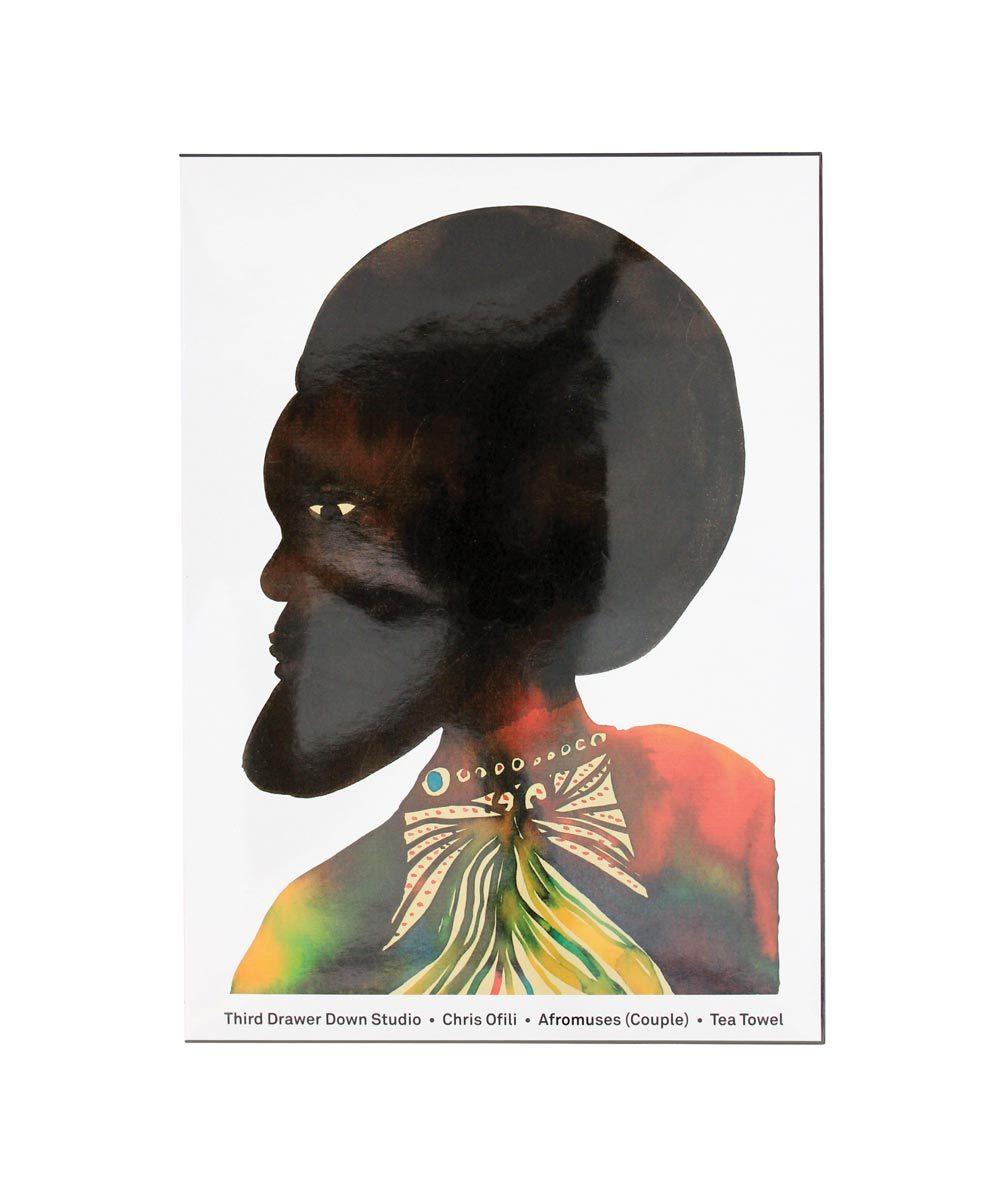 AFROMUSES COUPLE (MAN) TEA TOWEL // CHRIS OFILI