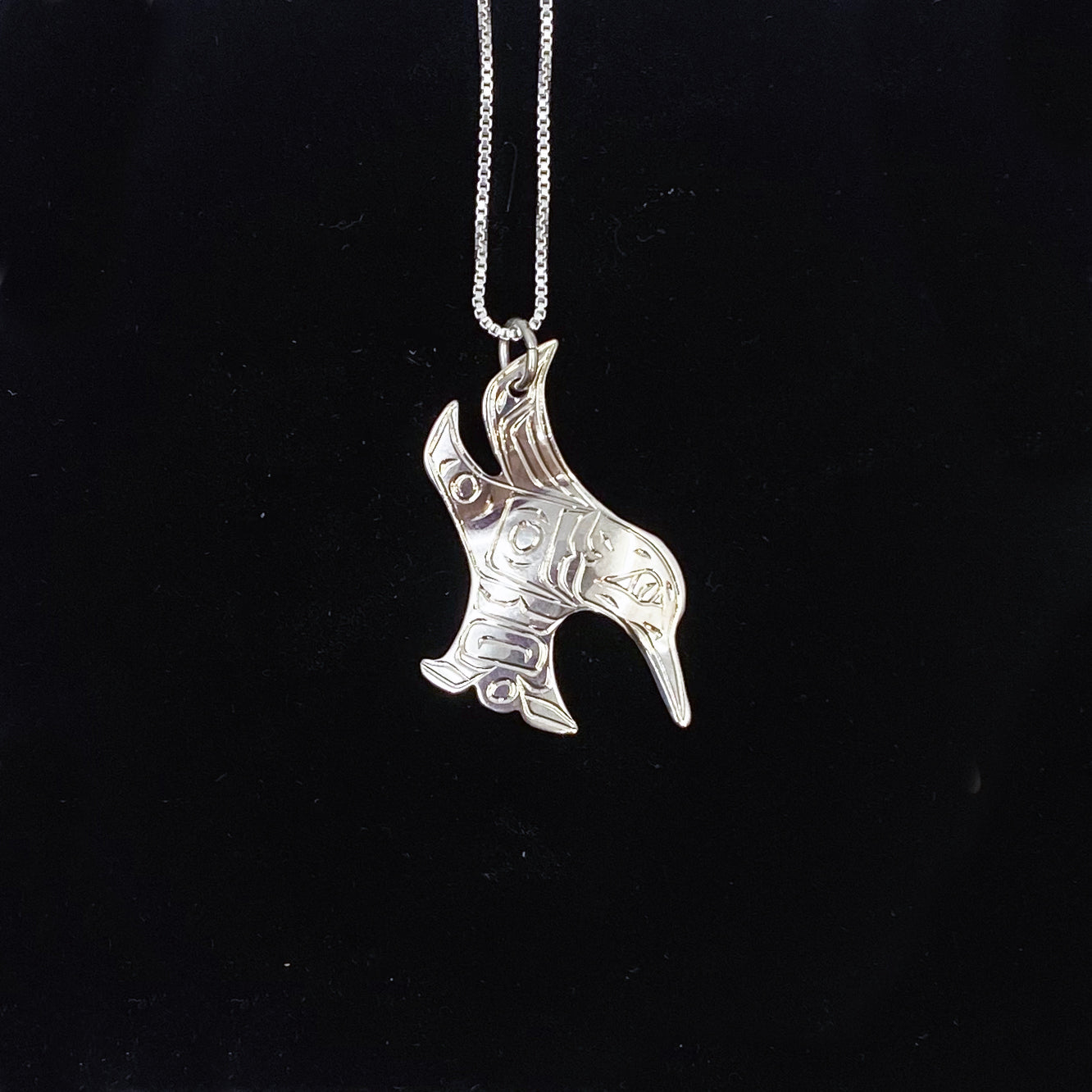 HUMMINGBIRD CUT OUT NECKLACE