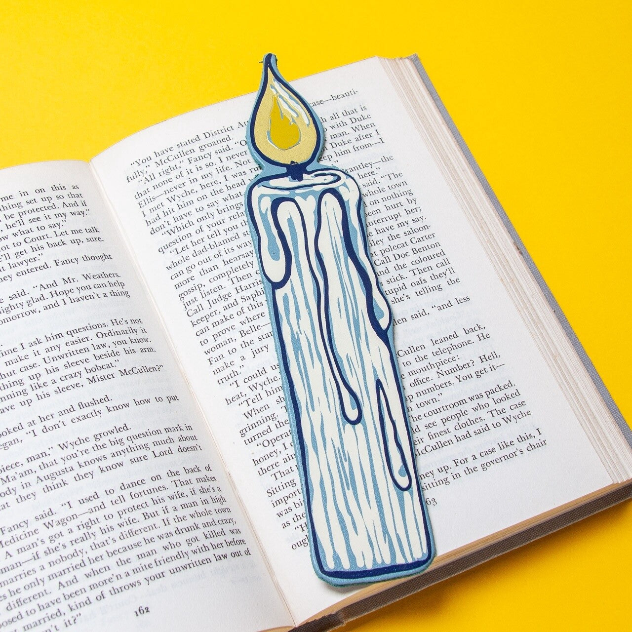 CANDLE BOOKMARK // HERITAGE BLUE