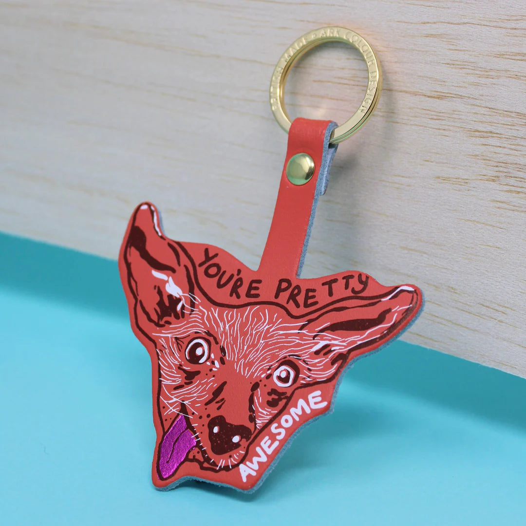 YOU’RE PRETTY (AWESOME) KEY FOB // CORAL