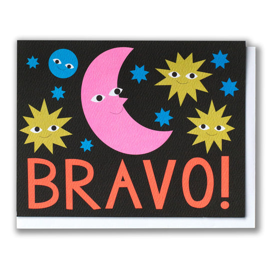 BRAVO MOON & STARS // NOTE CARD