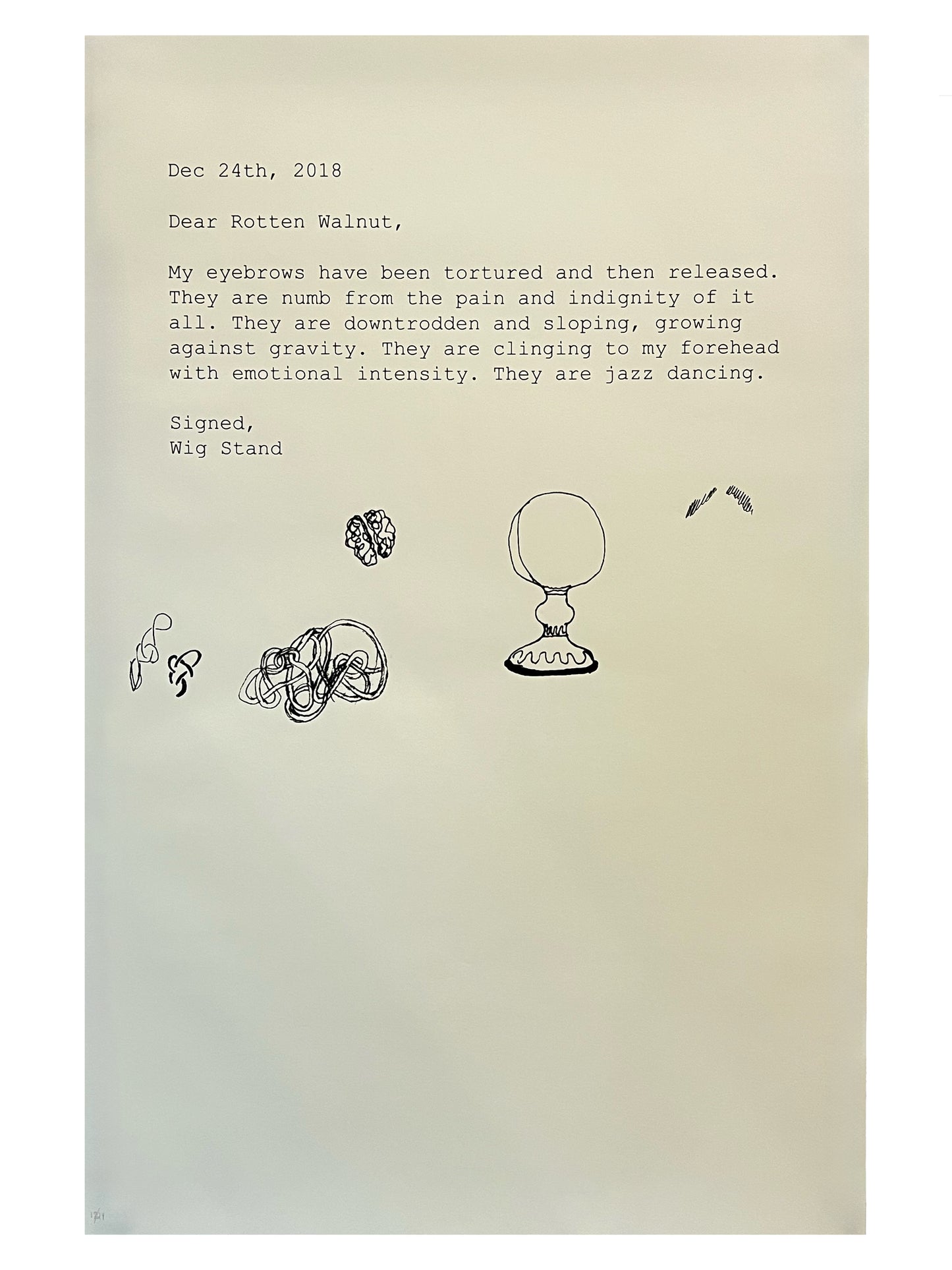 Fools Caps Letters // Dear Rotten Walnut