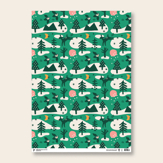 FORÊT WRAPPING PAPER(3 SHEETS)