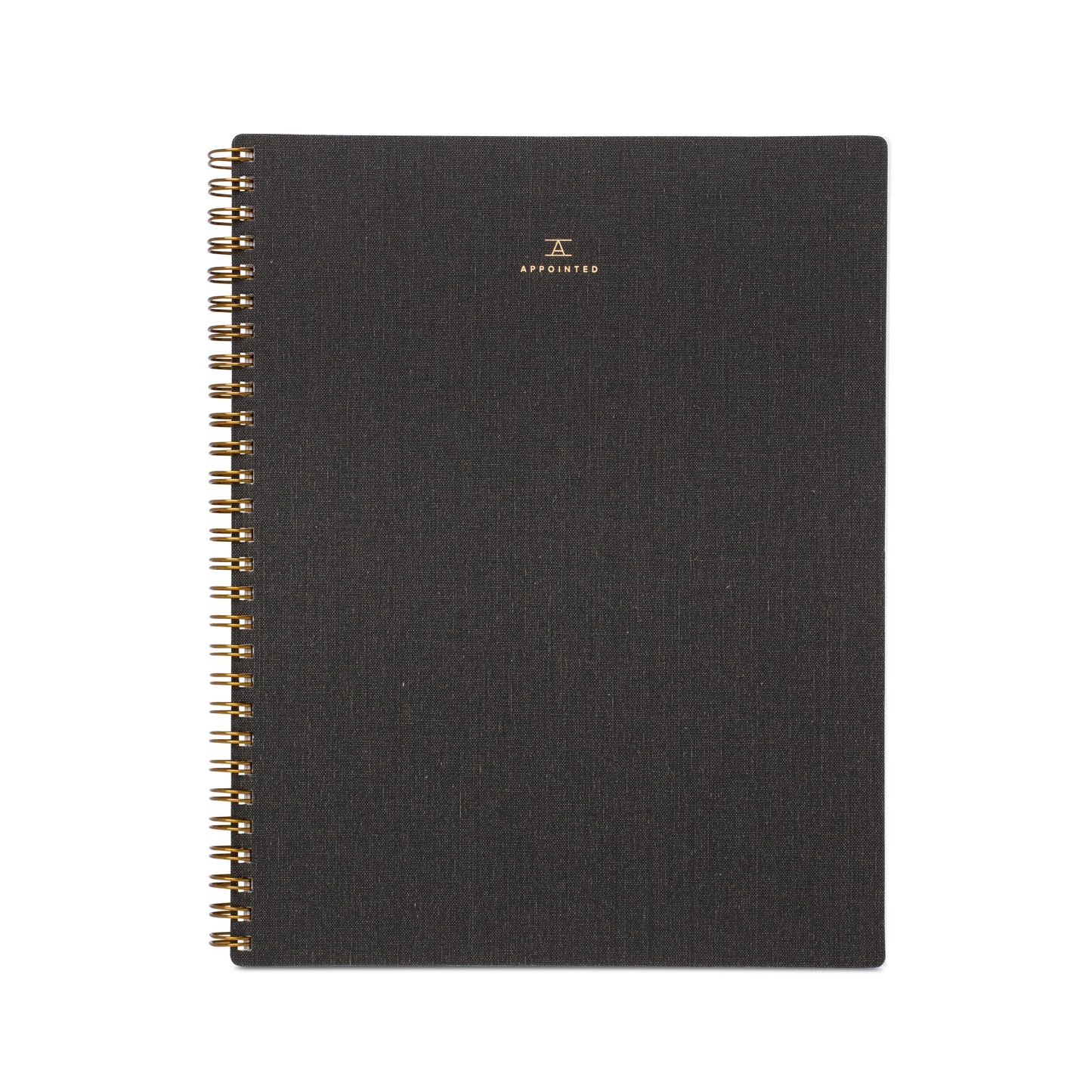 CHARCOAL GREY GRID NOTEBOOKS