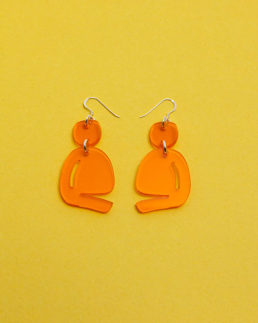 MINI SLASHED OVOIDS // TRANSPARENT ORANGE