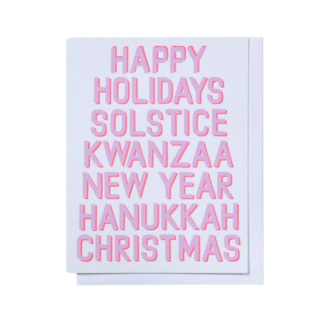HAPPY EVERYTHING HOLIDAY CARD